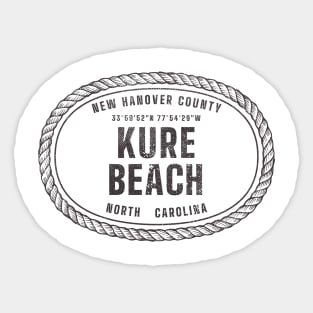 Kure Beach, North Carolina New Hanover County Sticker